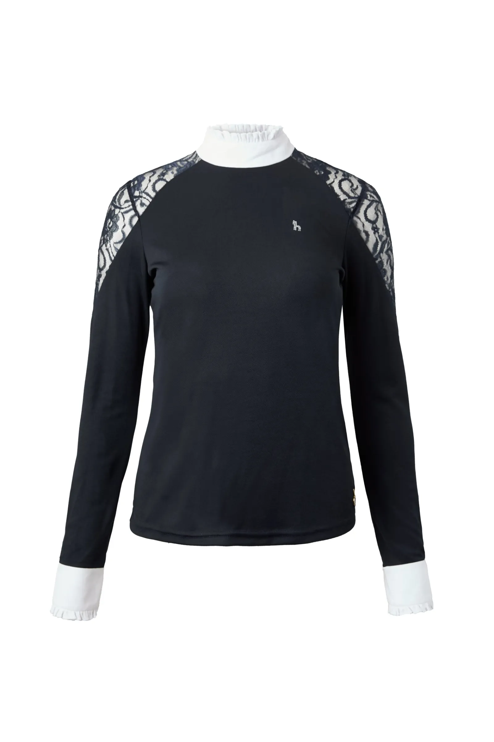 Horze Sylvie Damen Langarm-Turniershirt mit Spitze*Damen Shirts & Polos Für Damen