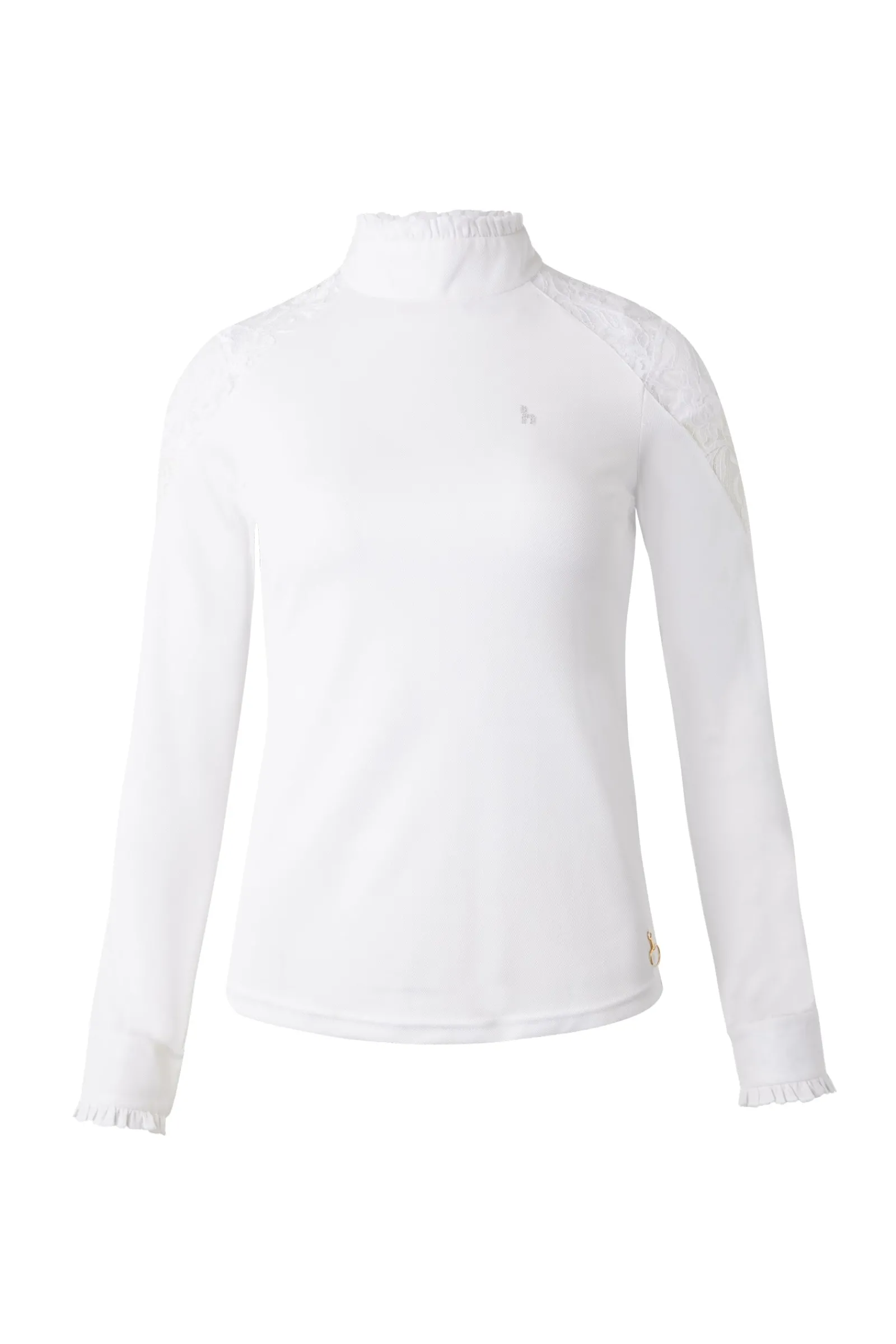 Horze Sylvie Damen Langarm-Turniershirt mit Spitze*Damen Shirts & Polos Für Damen