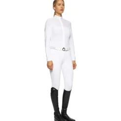Cavalleria Toscana Textured Jersey Damen Funktions Turniershirt*Damen Shirts & Polos Für Damen