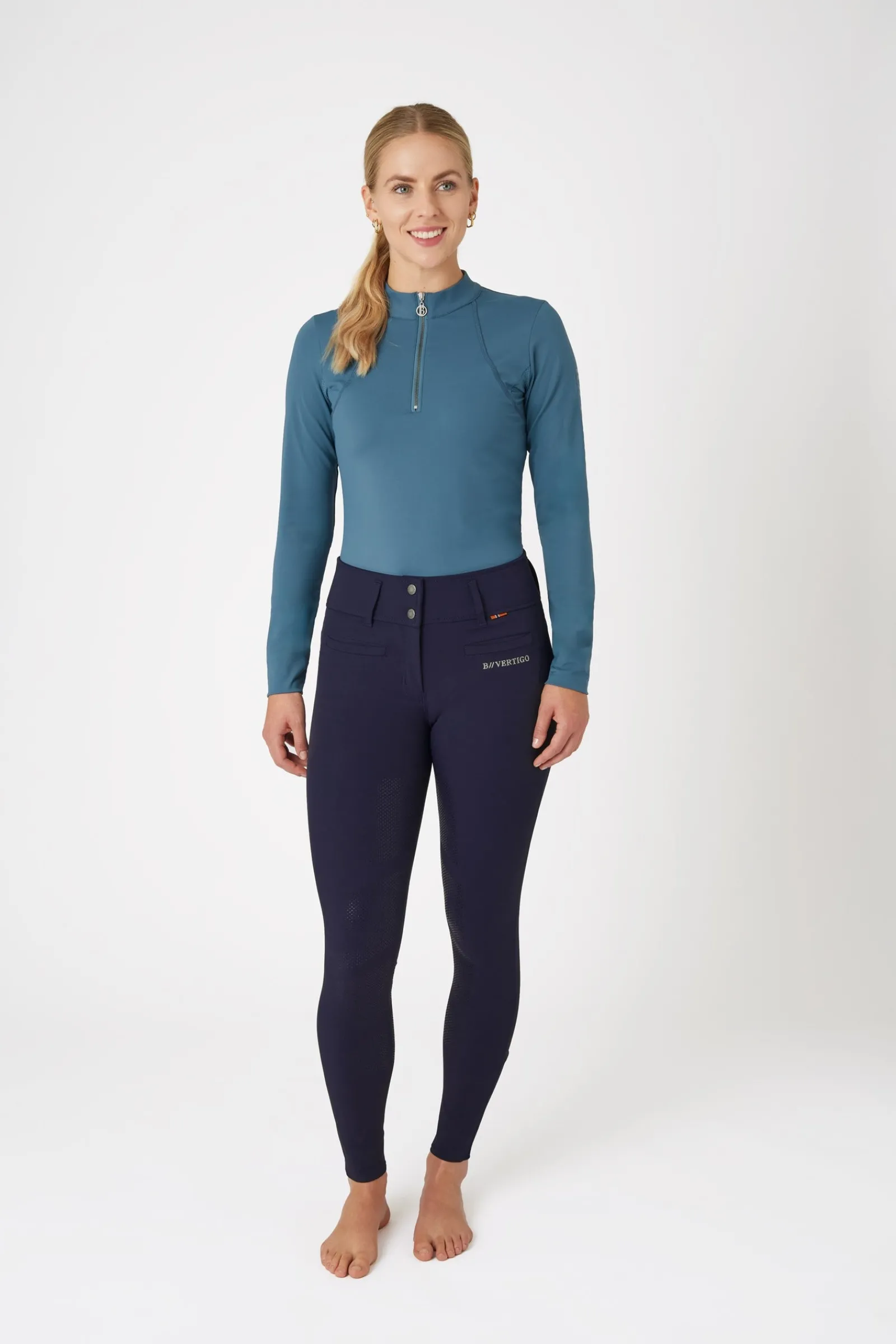 B Vertigo Tiffany Damen-Vollbesatzreithose mit Silikongrip, UPF 50+*Damen Reithose Für Damen Mit Vollbesatz