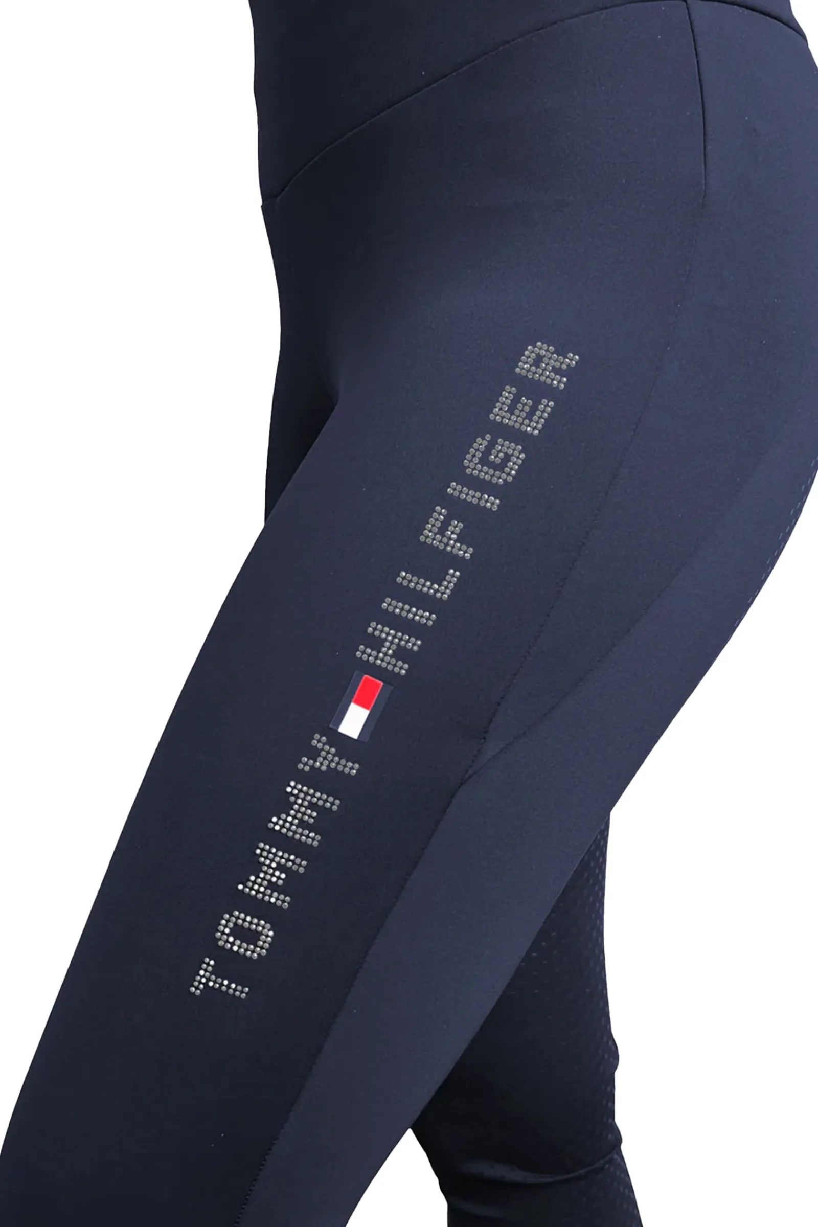 Tommy Hilfiger Equestrian Tommy Hilfiger Capsule Collection Elmira Ganzjahres-Vollbesatzreitleggings mit Strass*Damen Reitleggings Für Damen