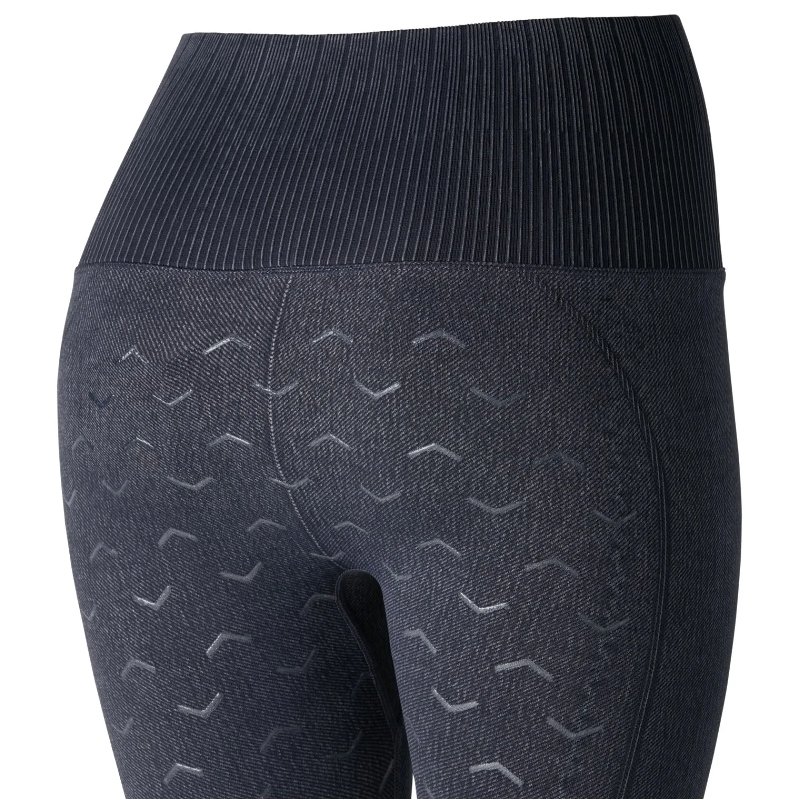 Horze Vanessa Reitleggings mit Vollbesatz, Nahtlos in Jeansoptik*Damen Reitleggings Für Damen