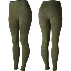 Horze Vanessa Reitleggings mit Vollbesatz, Nahtlos in Jeansoptik*Damen Reitleggings Für Damen