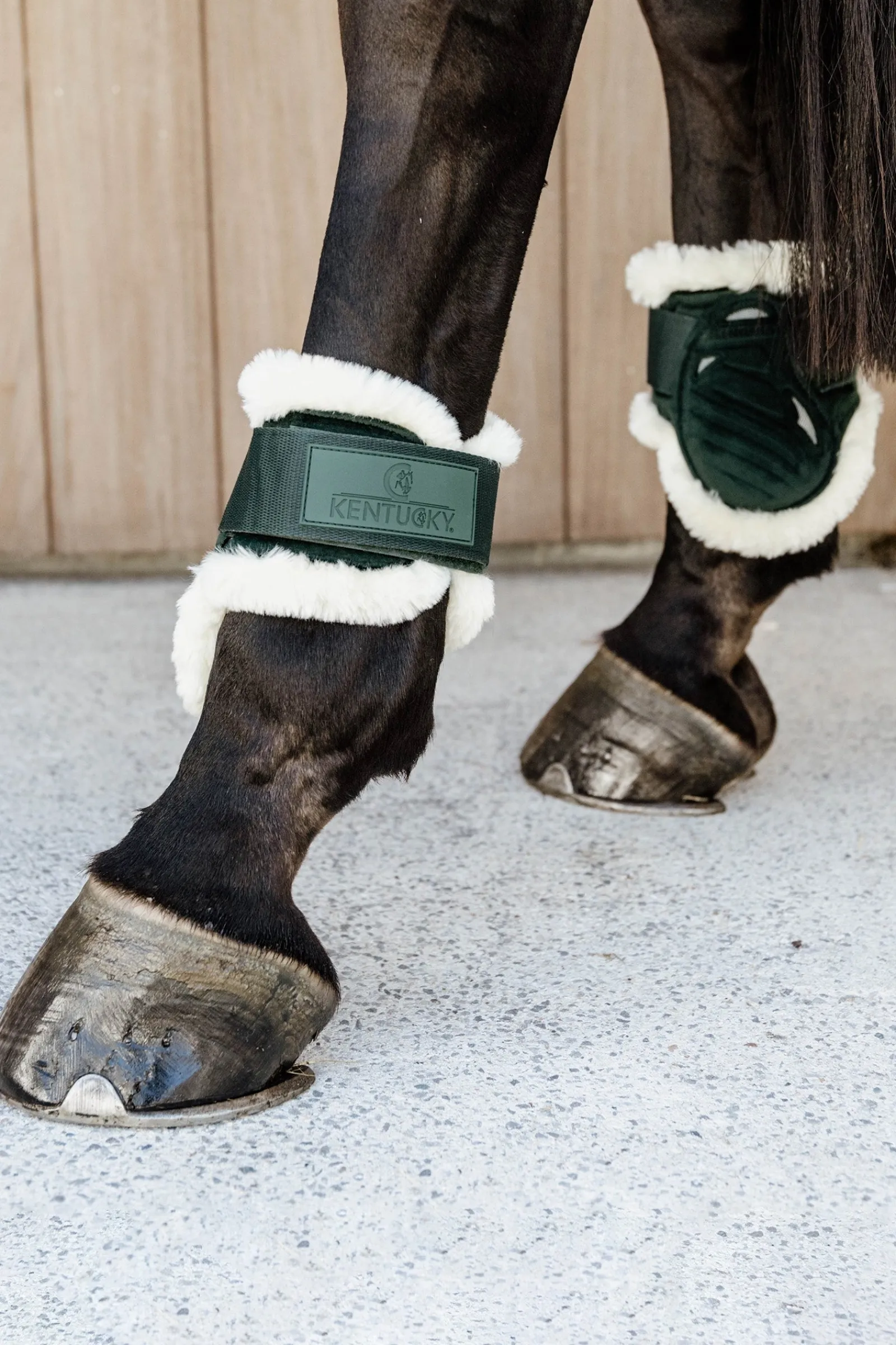 Kentucky Horsewear Velvet vegane Lammfell Streichkappen für Jungpferde* Streichkappen