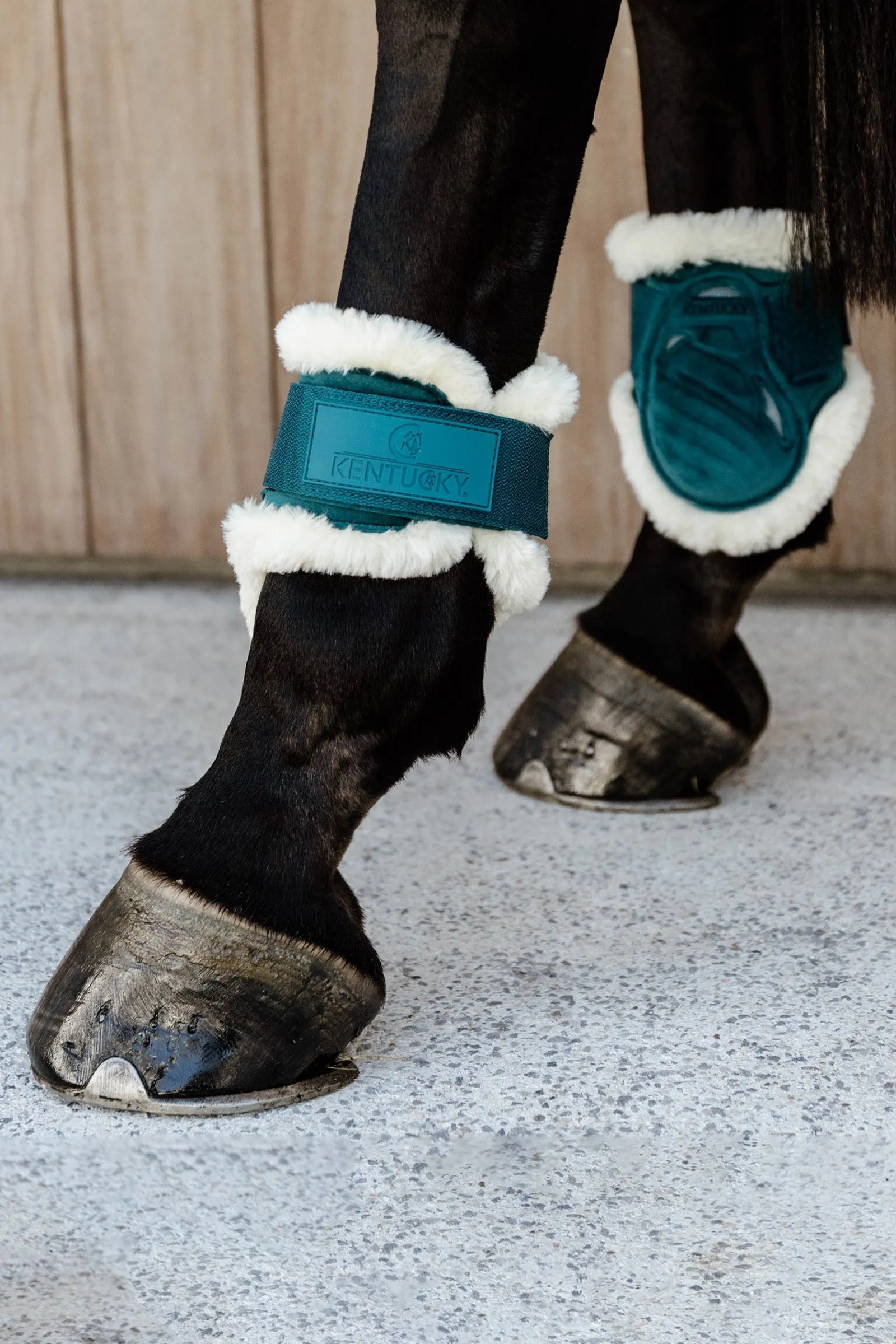 Kentucky Horsewear Velvet vegane Lammfell Streichkappen für Jungpferde* Streichkappen