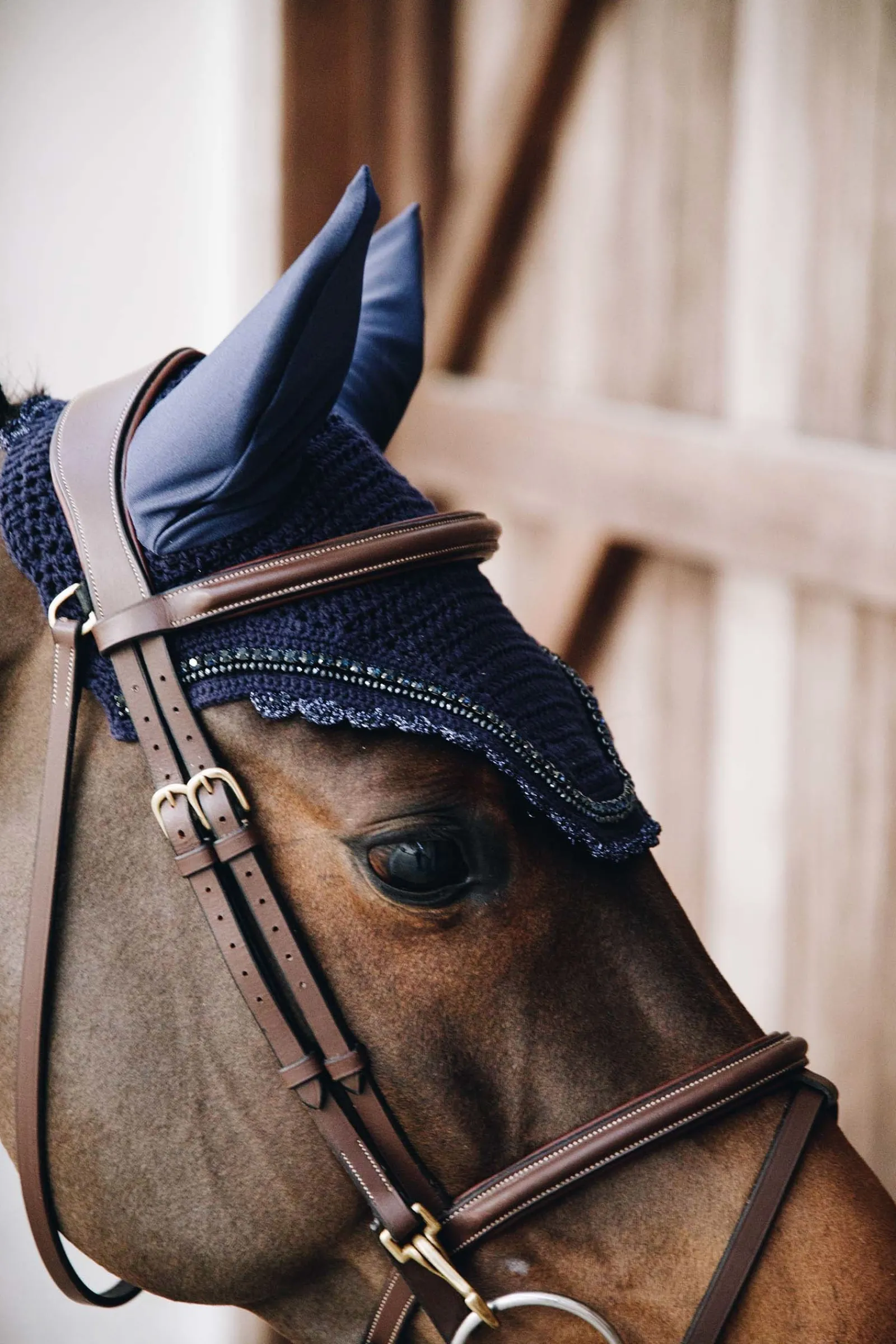 Kentucky Horsewear Wellington Stone & Pearl Fliegenhaube Soundless* Ohrenhauben|Ohrenhauben