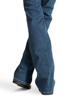 Ariat Whipstitch R.E.A.L. Damen Bootcut Stretch Jeans mit mittelhohem Bund*Damen Jodhpurreithose Für Damen
