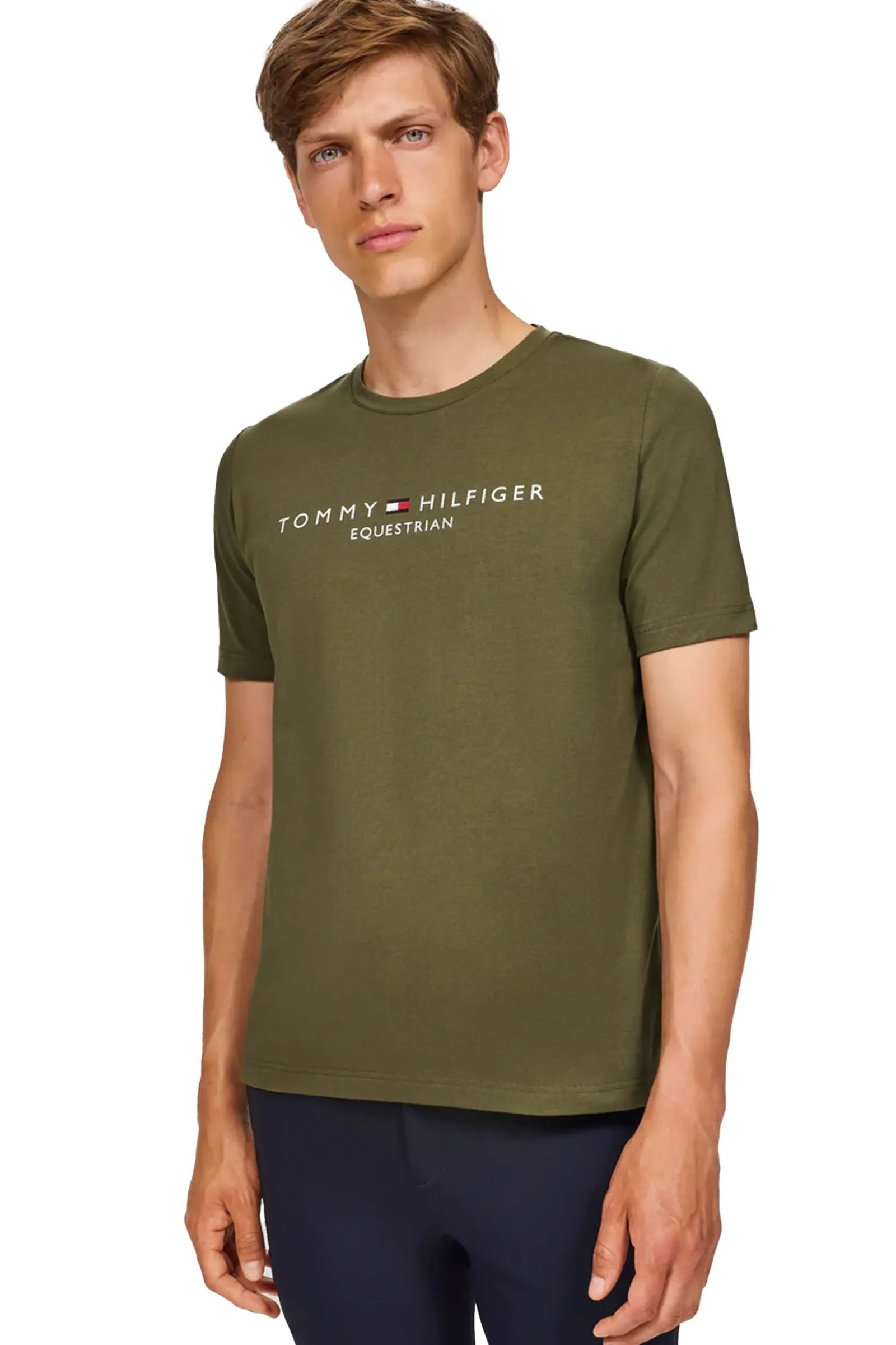 Tommy Hilfiger Equestrian Williamsburg T-Shirt mit Motiv und kurzen Ärmeln*Herren Shirts & Polos Für Herren
