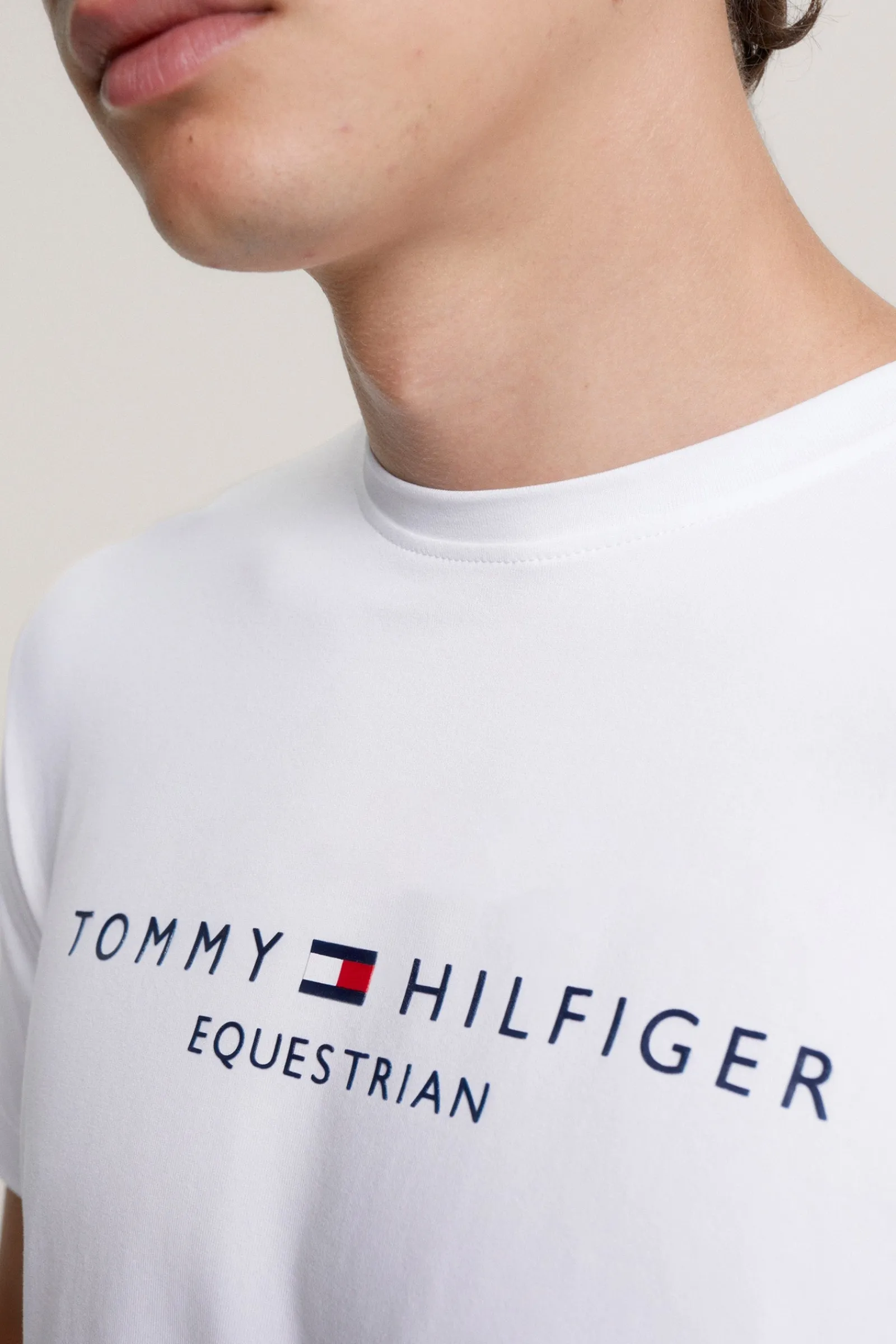 Tommy Hilfiger Equestrian Williamsburg T-Shirt mit Motiv und kurzen Ärmeln*Herren Shirts & Polos Für Herren