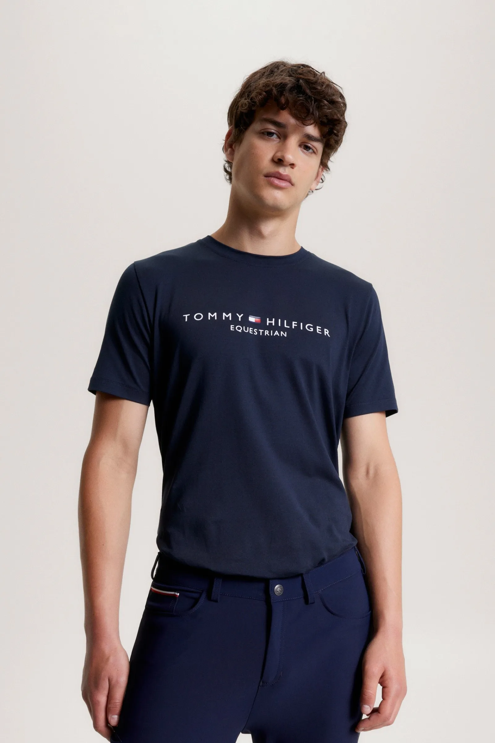 Tommy Hilfiger Equestrian Williamsburg T-Shirt mit Motiv und kurzen Ärmeln*Herren Shirts & Polos Für Herren