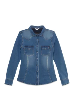 Tommy Hilfiger Equestrian Woodside Stretch Denim Hemd*Damen Shirts & Polos Für Damen