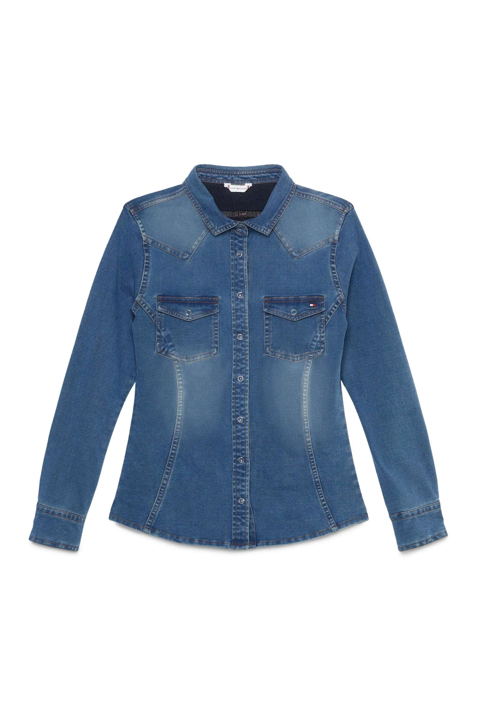 Tommy Hilfiger Equestrian Woodside Stretch Denim Hemd*Damen Shirts & Polos Für Damen