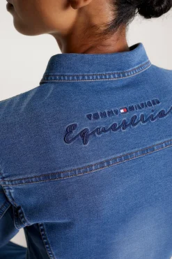 Tommy Hilfiger Equestrian Woodside Stretch Denim Hemd*Damen Shirts & Polos Für Damen