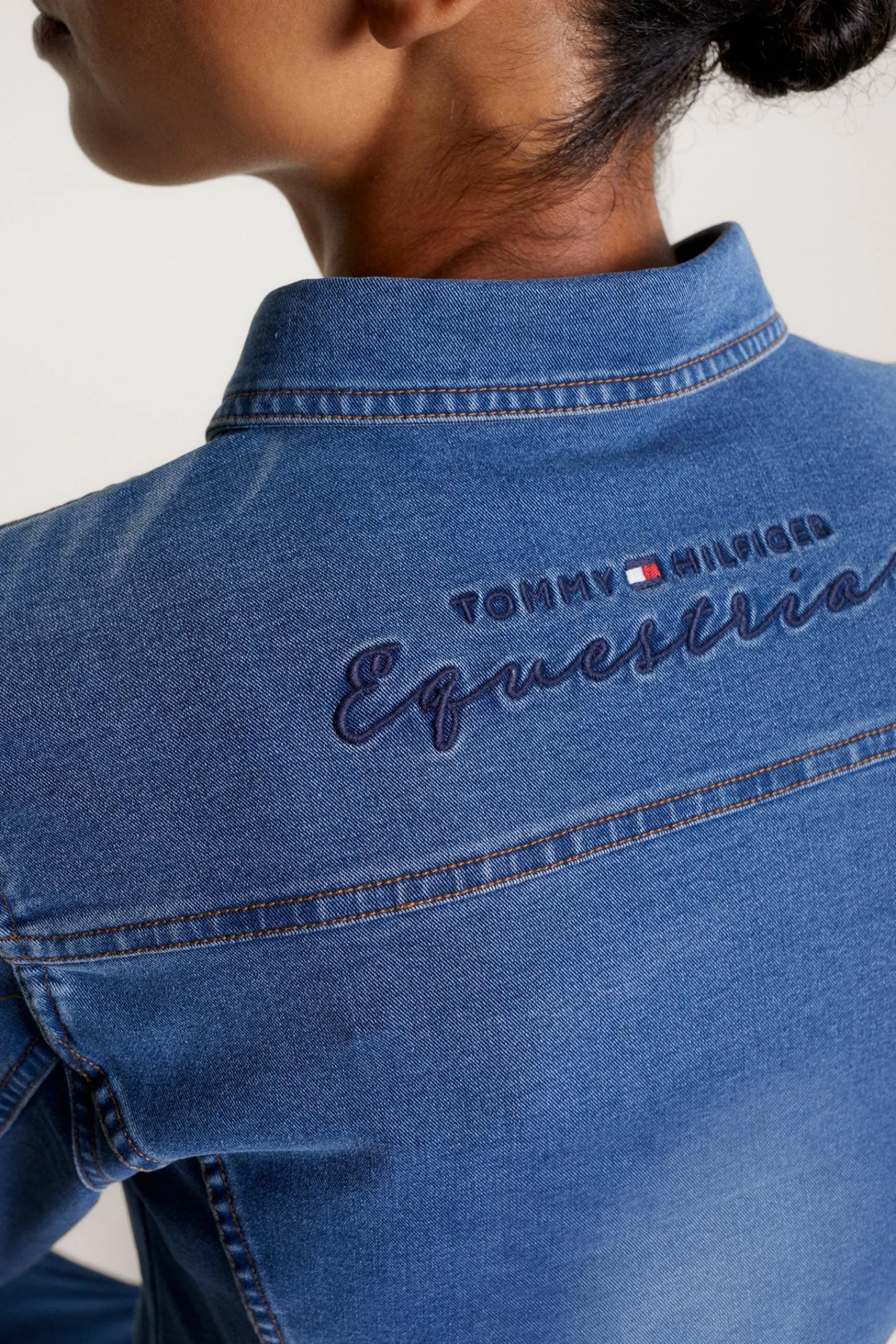 Tommy Hilfiger Equestrian Woodside Stretch Denim Hemd*Damen Shirts & Polos Für Damen