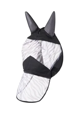 Horze Zebra-Fliegenmaske mit Nüsterschutz* Fliegenmasken & Fliegenfransen