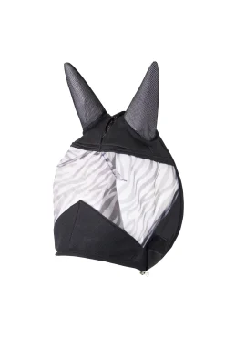 Horze Zebra-Fliegenmaske mit Nüsterschutz* Fliegenmasken & Fliegenfransen